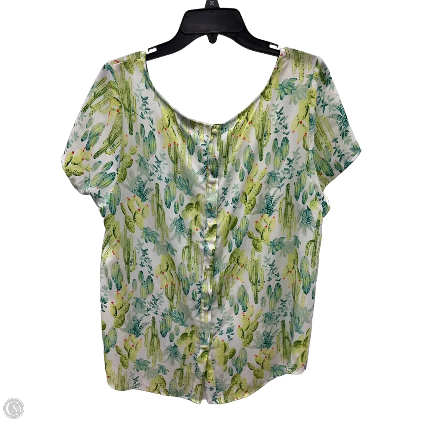 Top Short Sleeve By Torrid In Green, Size: 12