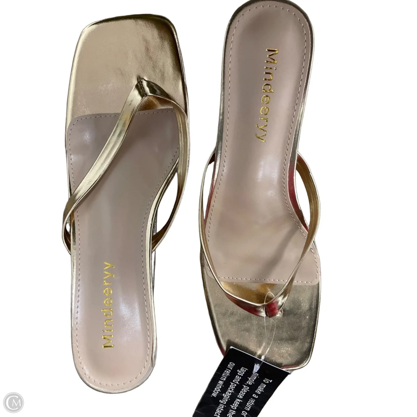 Shoes Heels Kitten By Cmf In Gold, Size: 7