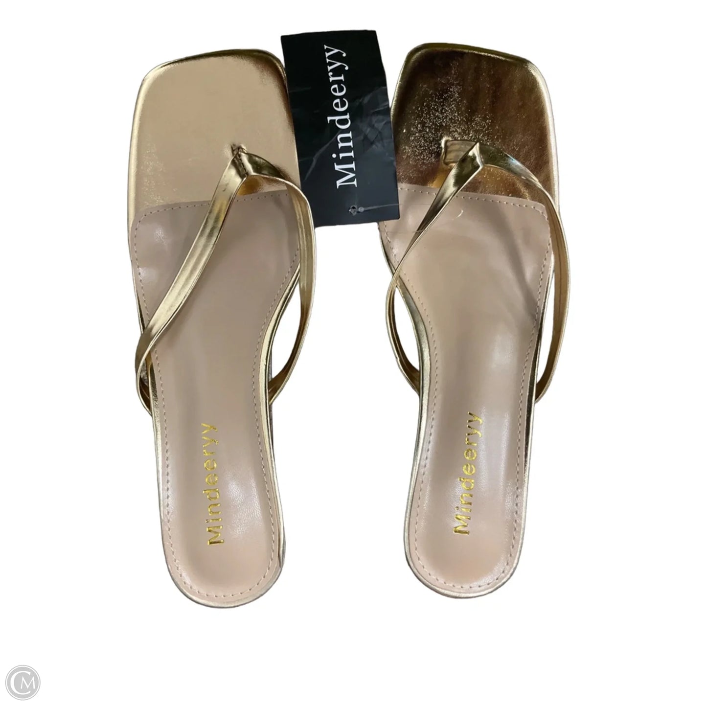 Shoes Heels Kitten By Cmf In Gold, Size: 7