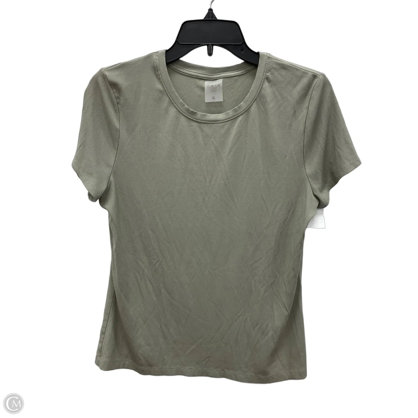 Athletic Top Short Sleeve By Calia In Green, Size: Xl