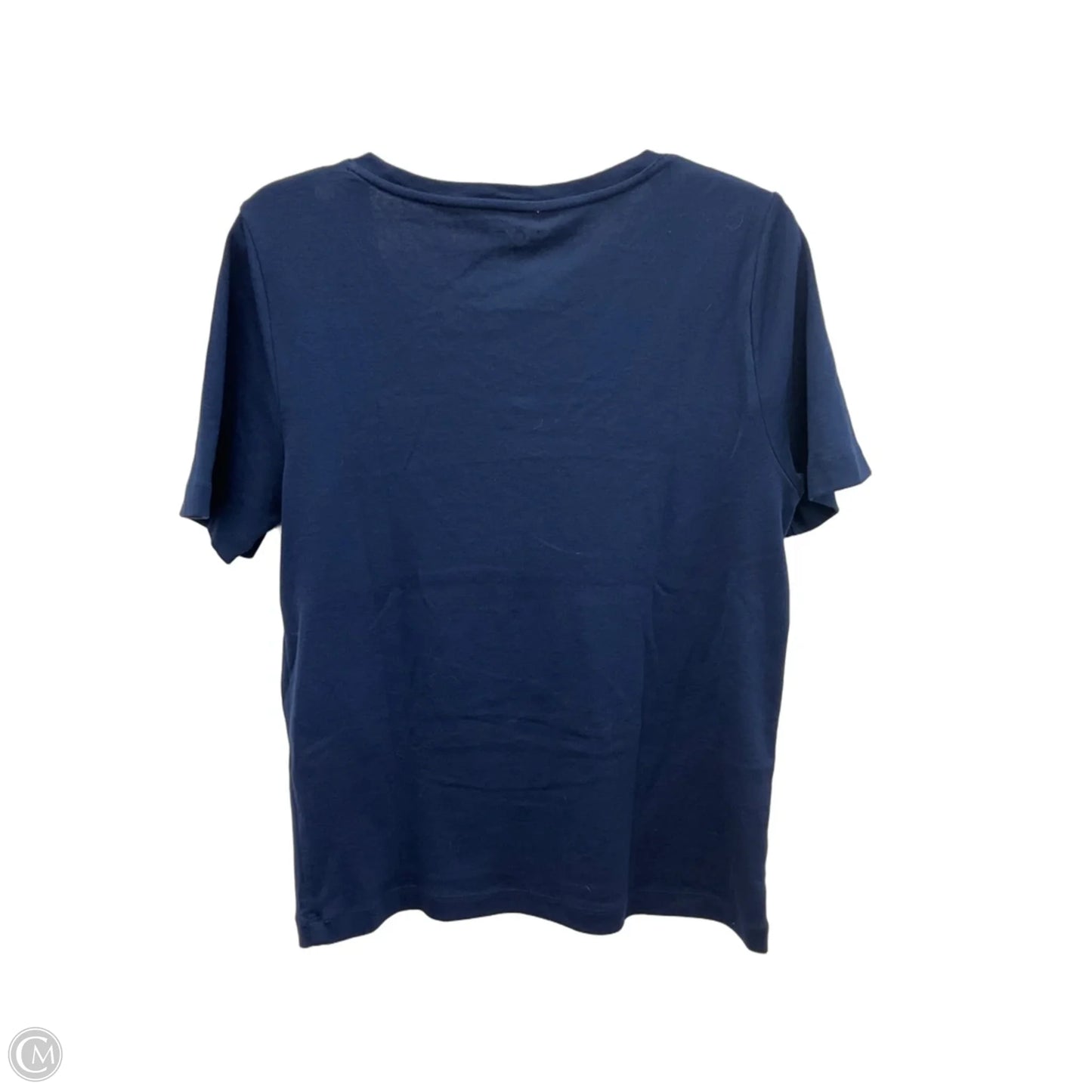 Top Short Sleeve By Loft In Navy, Size: Xl