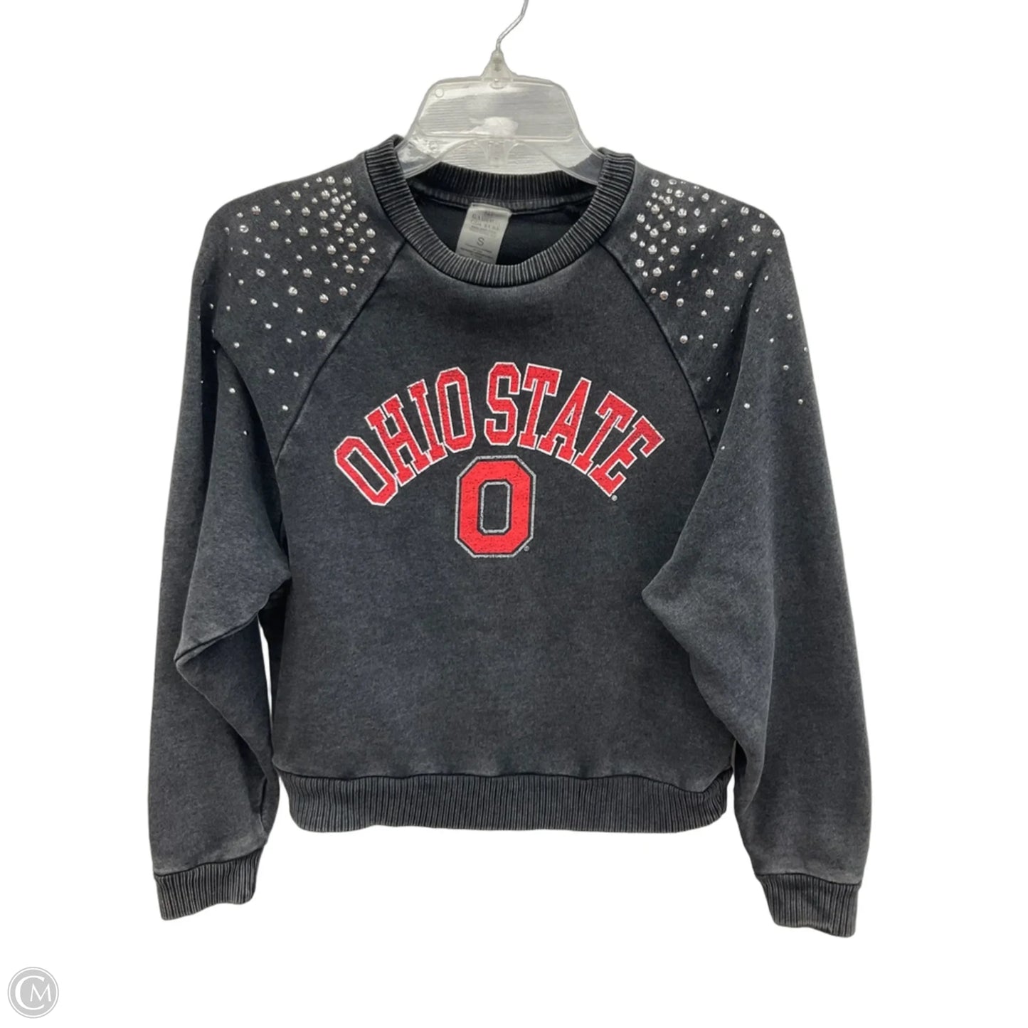Athletic Top Long Sleeve Crewneck By Clothes Mentor In Grey, Size: S