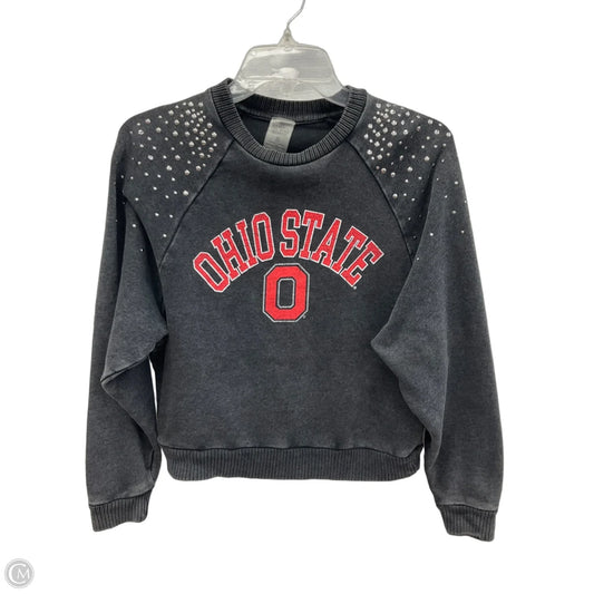 Athletic Top Long Sleeve Crewneck By Clothes Mentor In Grey, Size: S