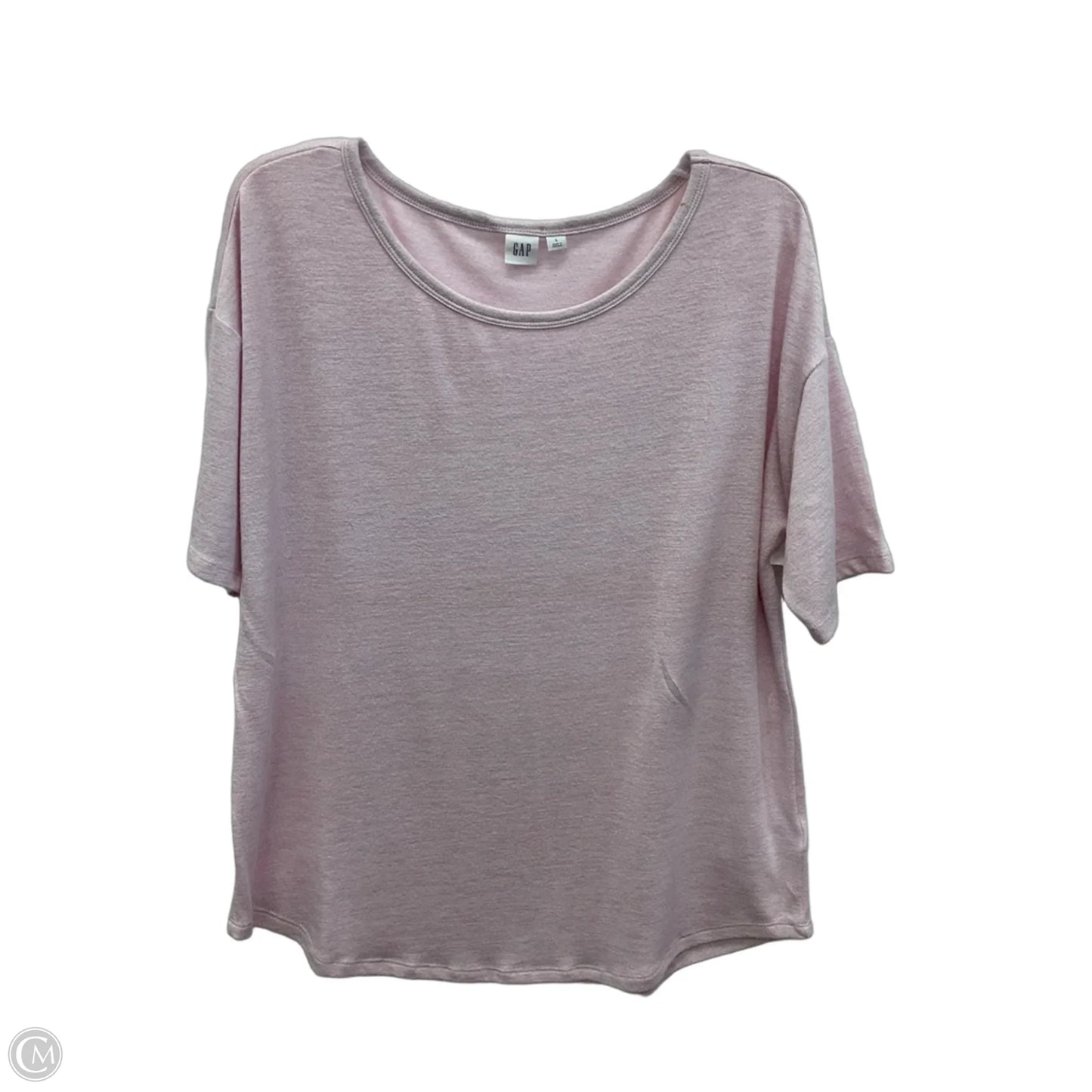 Top Short Sleeve By Gap In Pink, Size: L