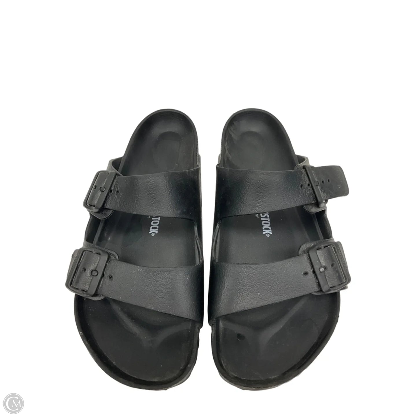 Sandals Flats By Birkenstock In Black, Size: 11