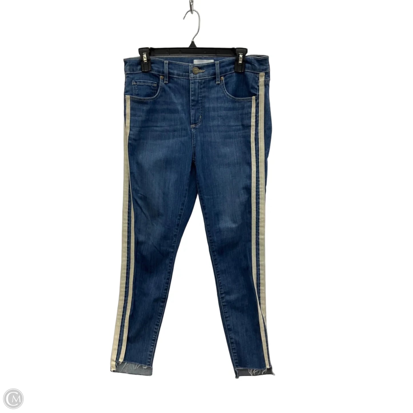 Jeans Skinny By Loft In Blue Denim, Size: 10