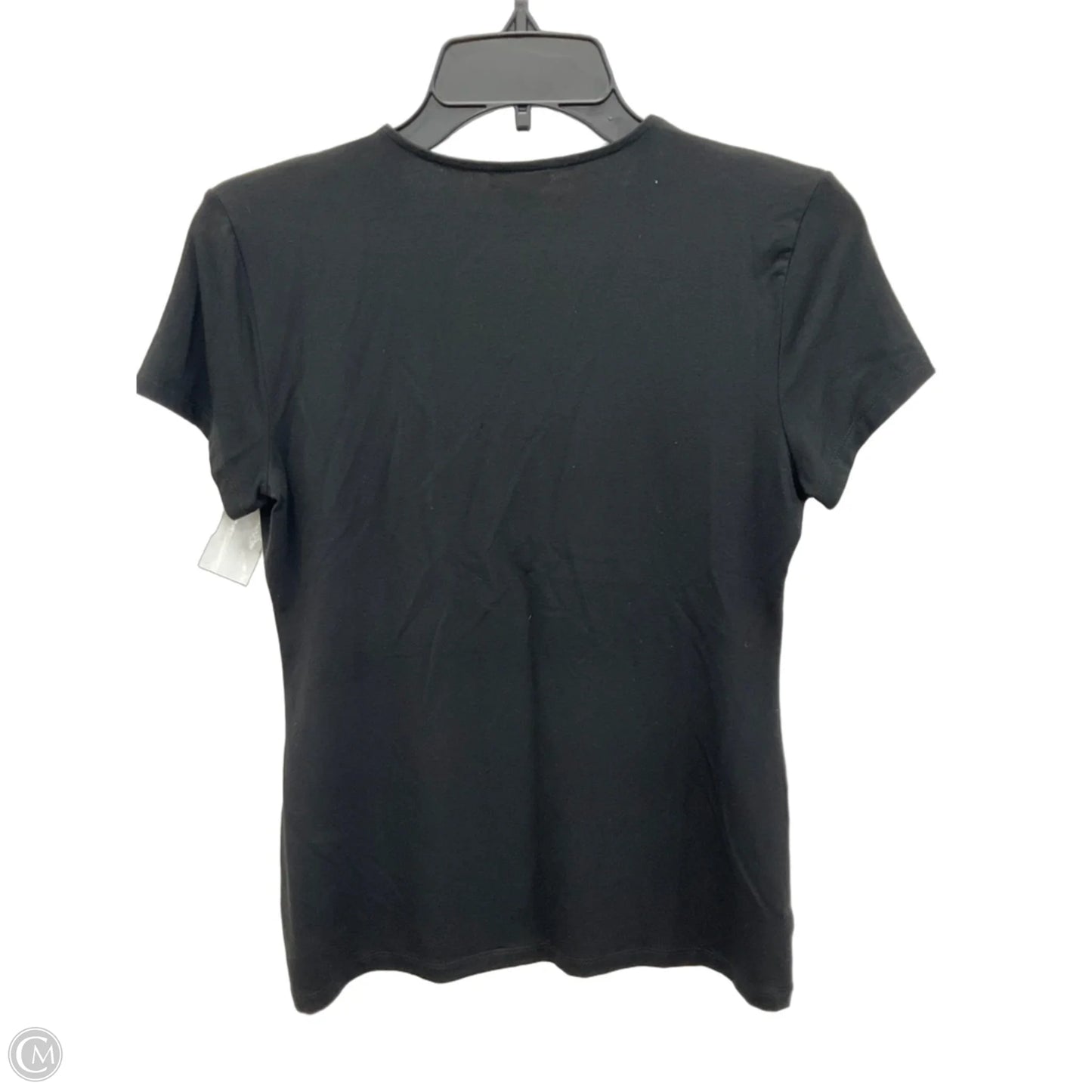Top Short Sleeve By Ann Taylor In Black, Size: S