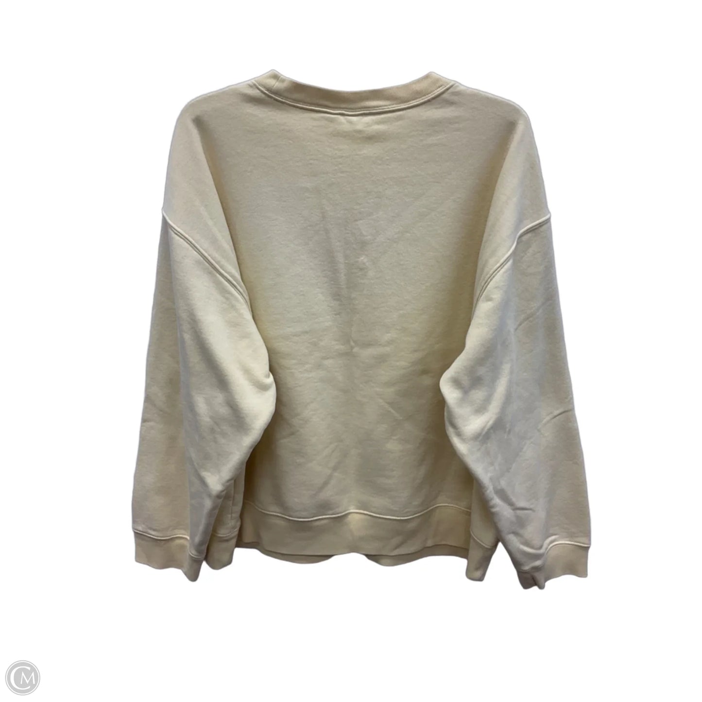 Athletic Sweatshirt Crewneck By Gap In Yellow, Size: Xl