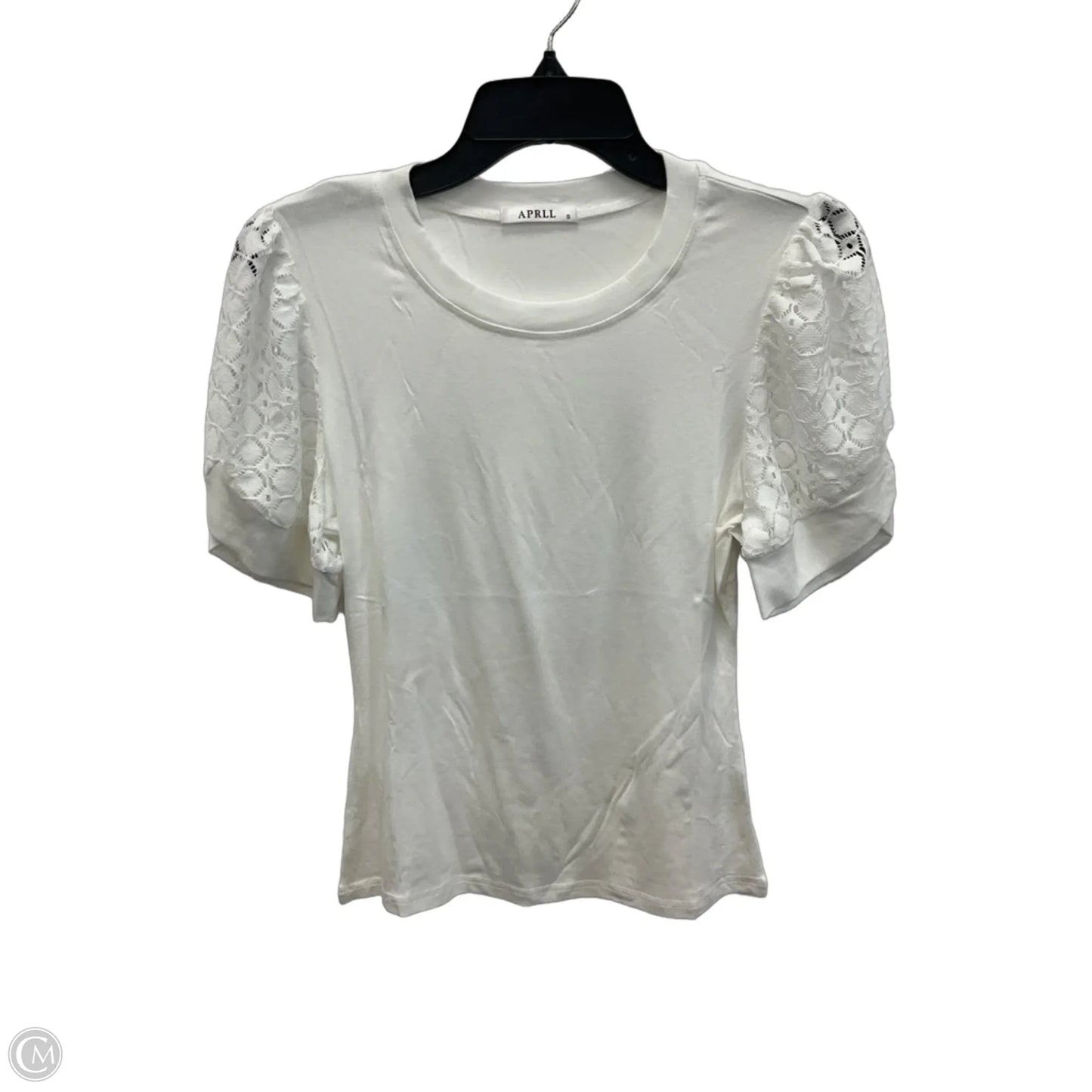 Top Short Sleeve By April Carnell In White, Size: S