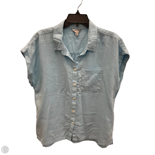 Top Short Sleeve By Orvis In Blue, Size: L