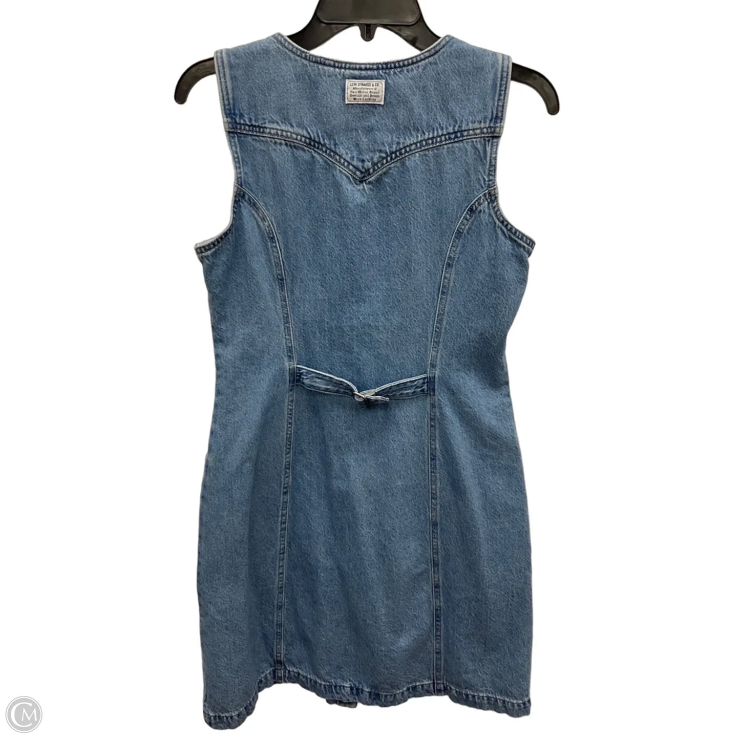 Dress Casual Short By Levis In Blue Denim, Size: M