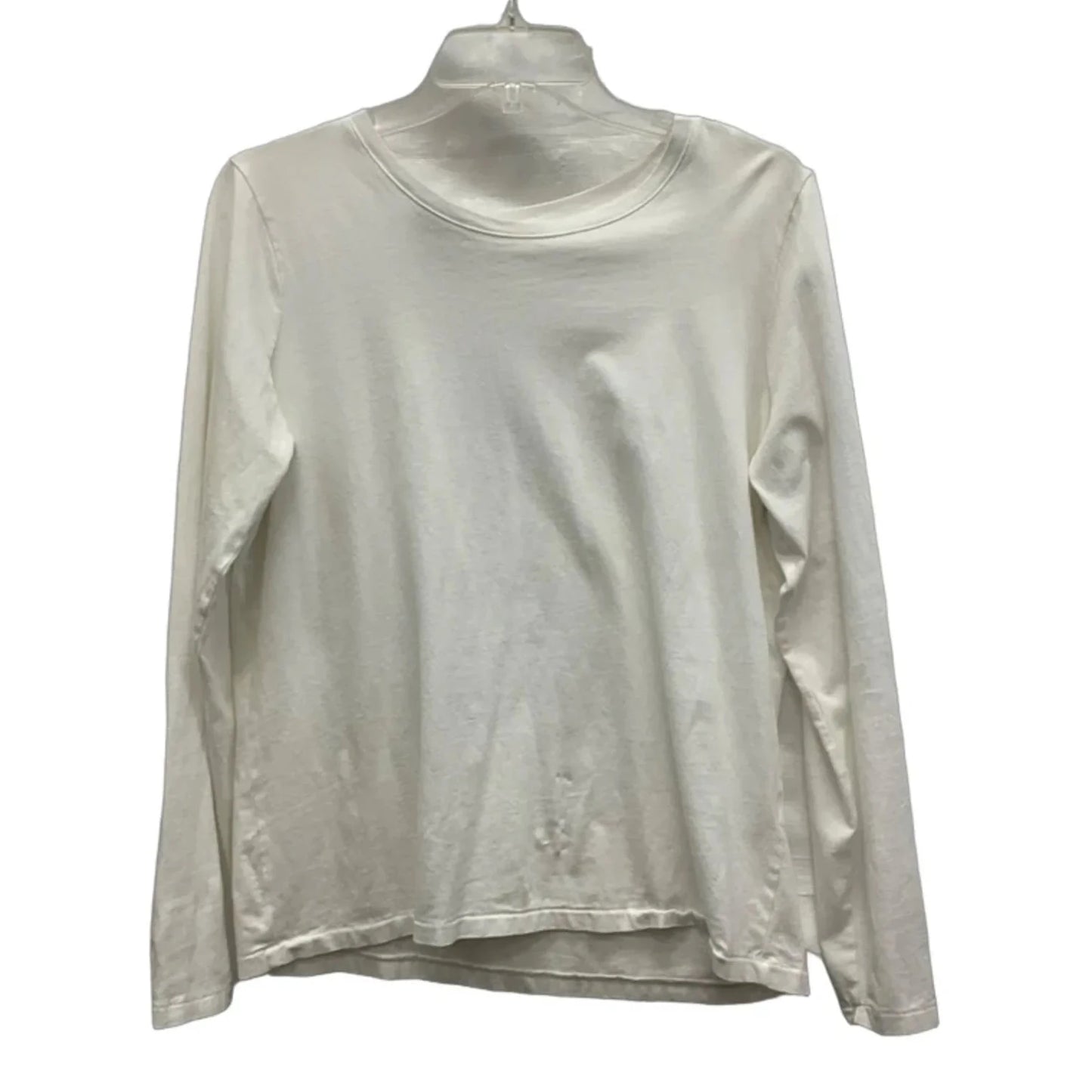 Top Long Sleeve By Madewell In White, Size: L