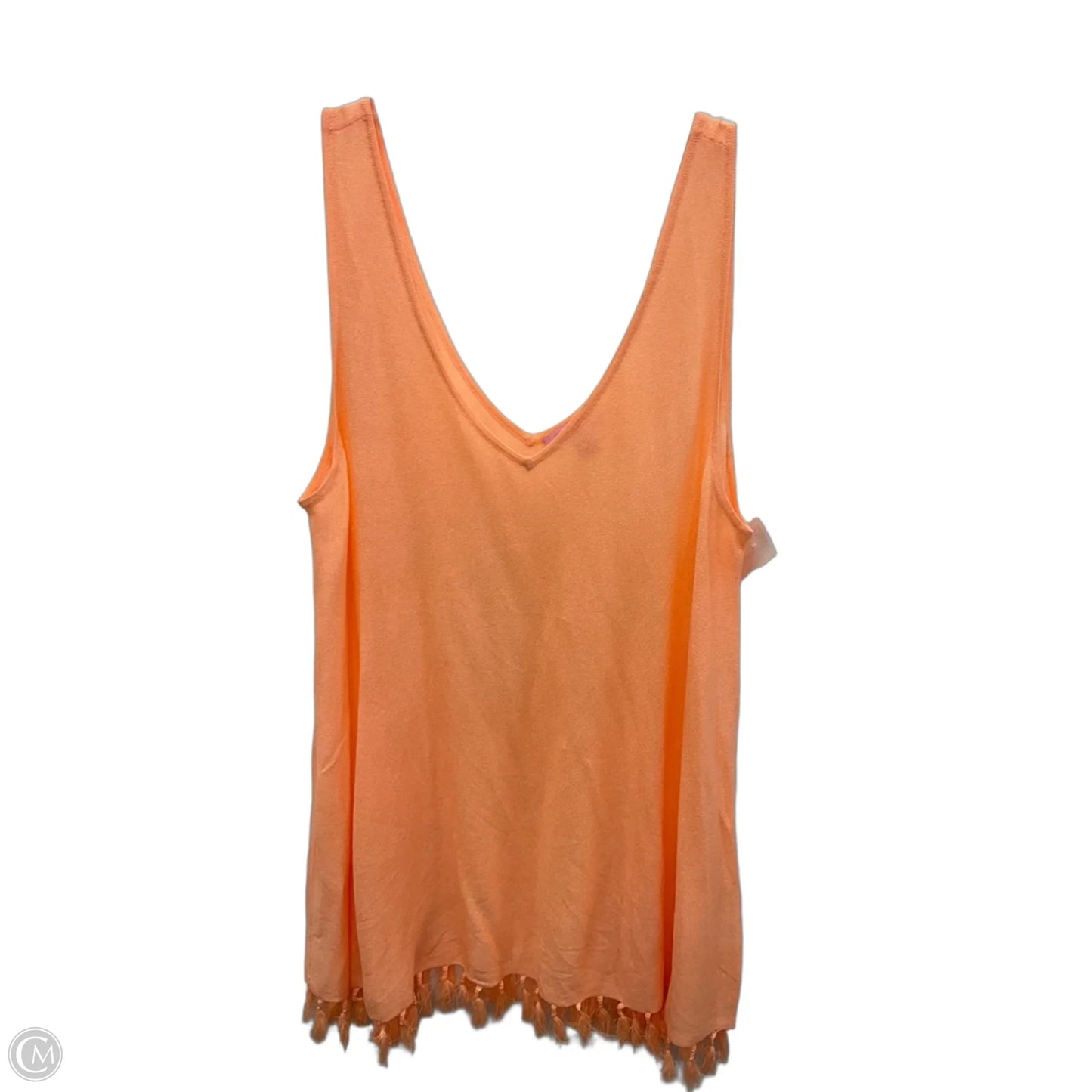 Top Sleeveless By Lilly Pulitzer In Orange, Size: Xl