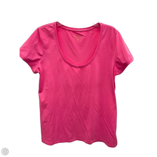 Top Short Sleeve By Lilly Pulitzer In Pink, Size: Xl