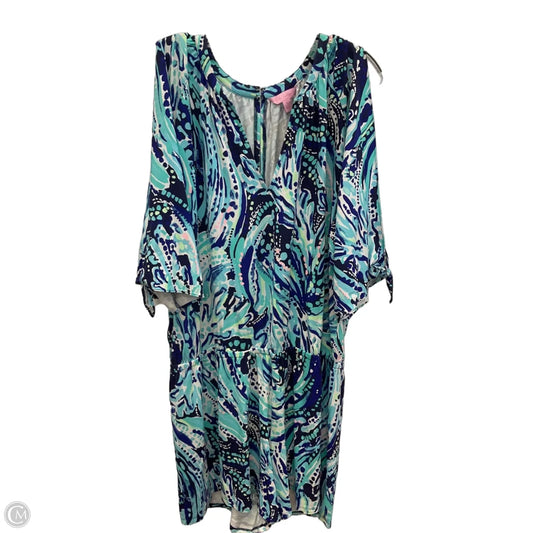 Dress Casual Midi By Lilly Pulitzer In Blue, Size: Xl
