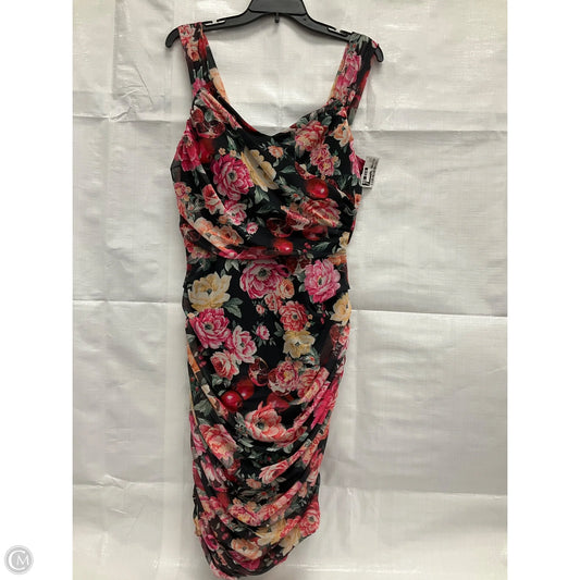Dress Casual Short By Express In Floral Print, Size: L