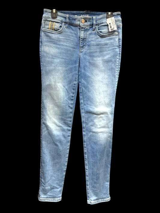 Jeans Straight By White House Black Market In Blue, Size: 0