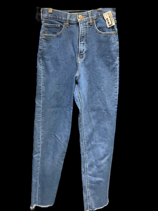 Jeans Straight By Express In Blue, Size: 0