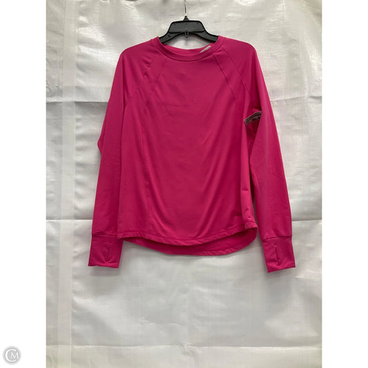 Athletic Top Long Sleeve Crewneck By Members Mark In Pink, Size: M