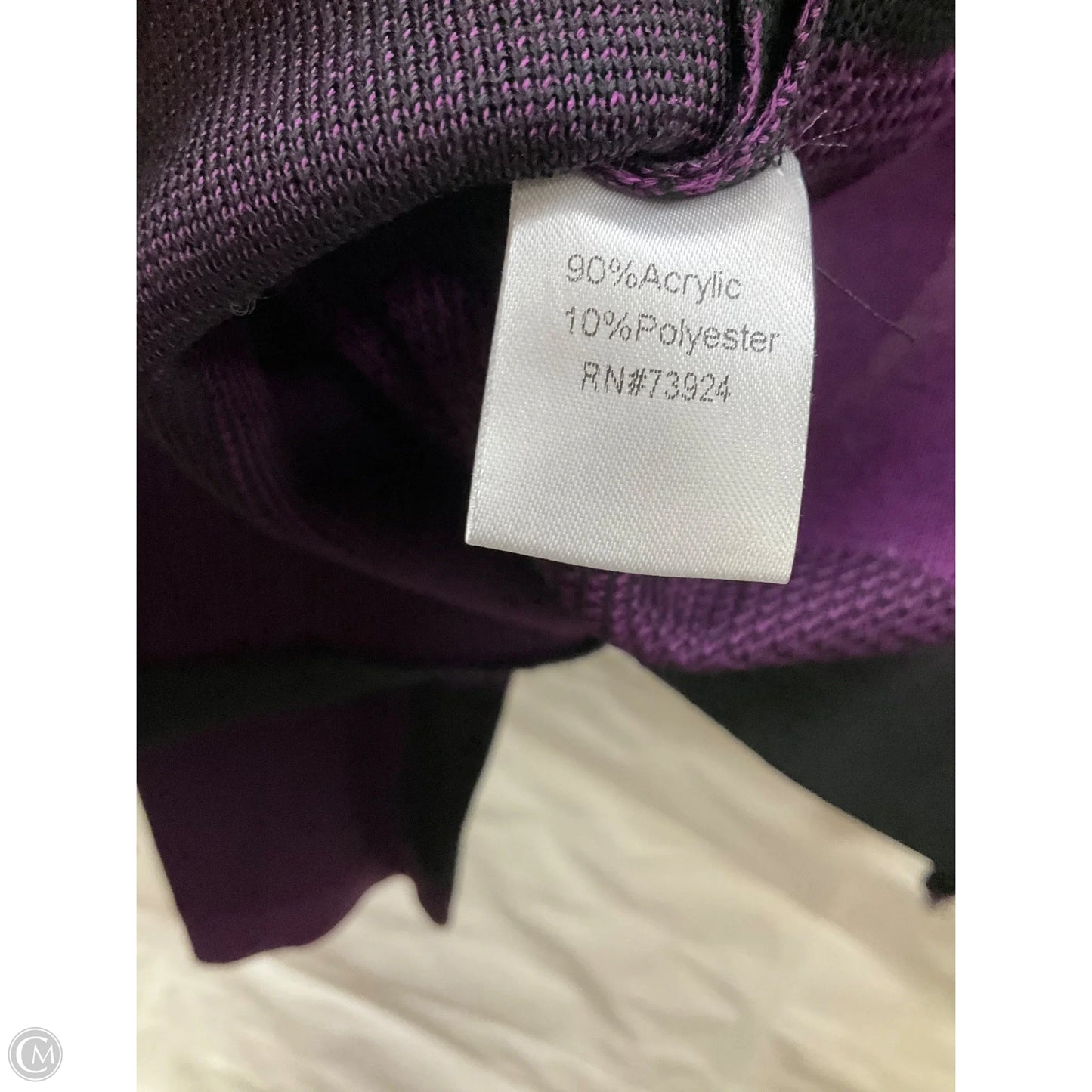 Cardigan By Ming Wang In Purple, Size: Xs