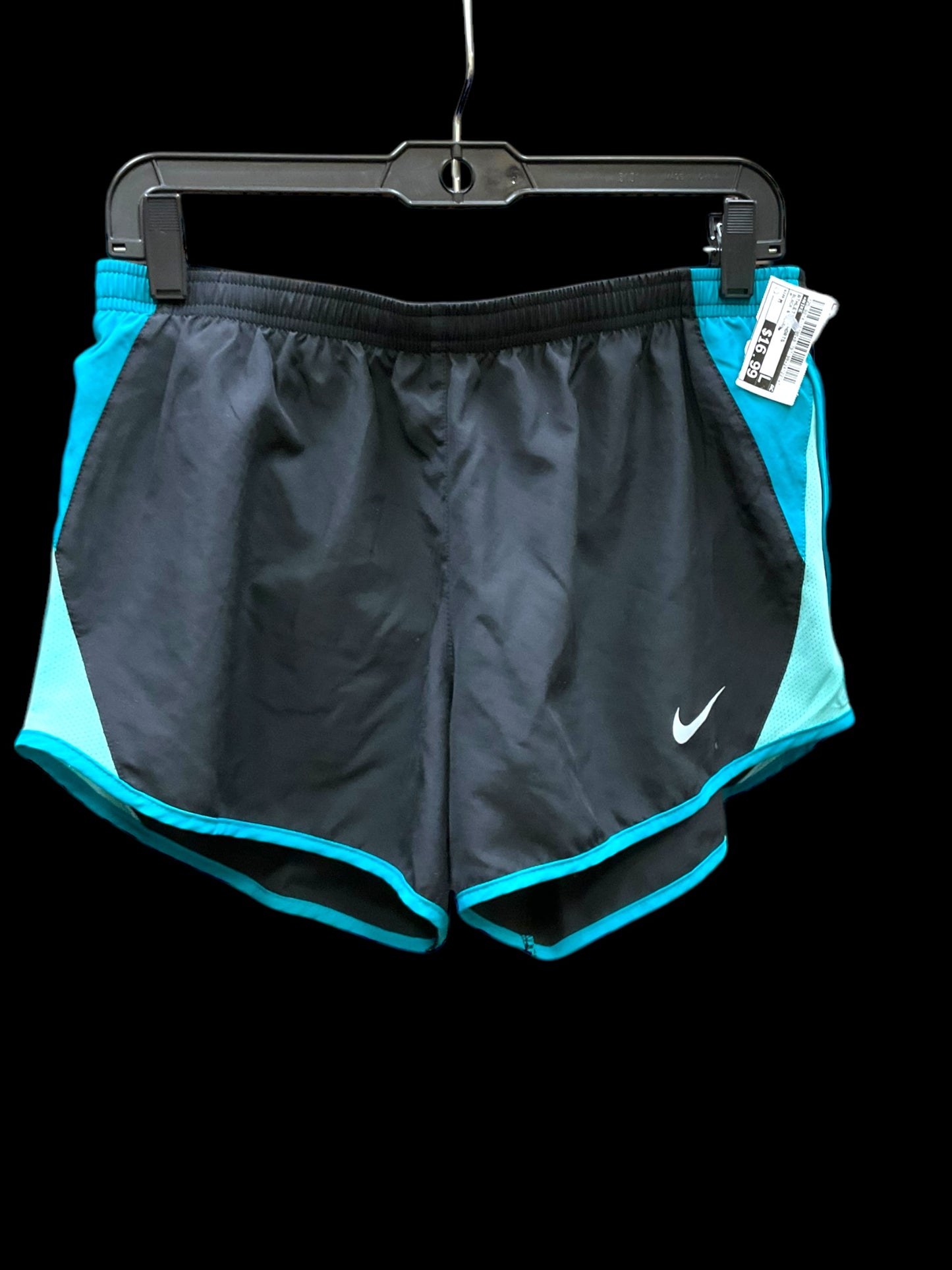 Athletic Shorts By Nike In Black & Blue, Size: M