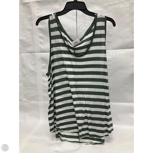 Top Sleeveless By Gap In Striped Pattern, Size: Xl