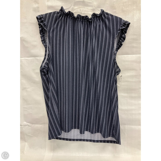 Top Sleeveless By Adrianna Papell In Navy, Size: Xl