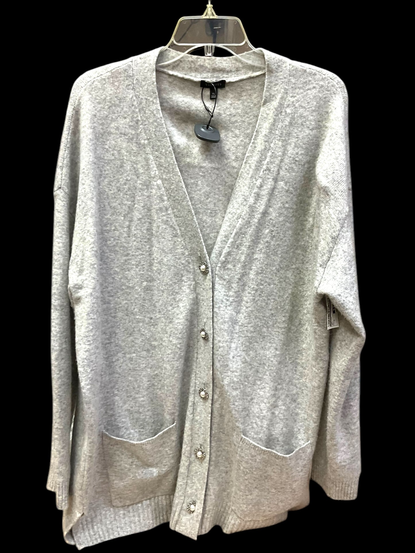 Cardigan By Talbots In Grey, Size: Xl