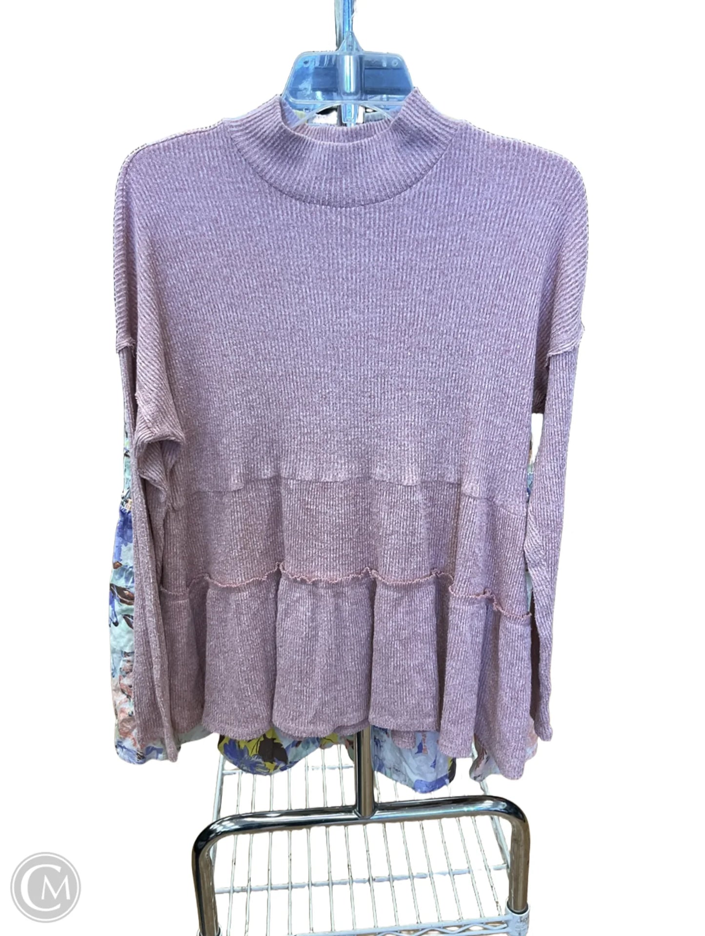 Top Long Sleeve By Maurices In Pink, Size: L