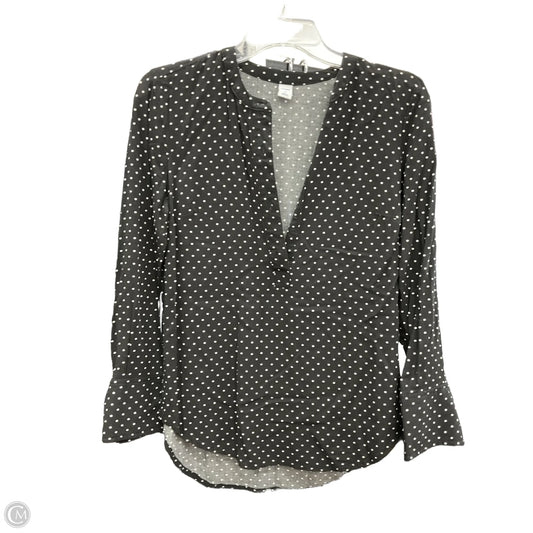 Top Long Sleeve By Old Navy In Polkadot Pattern, Size: Xs