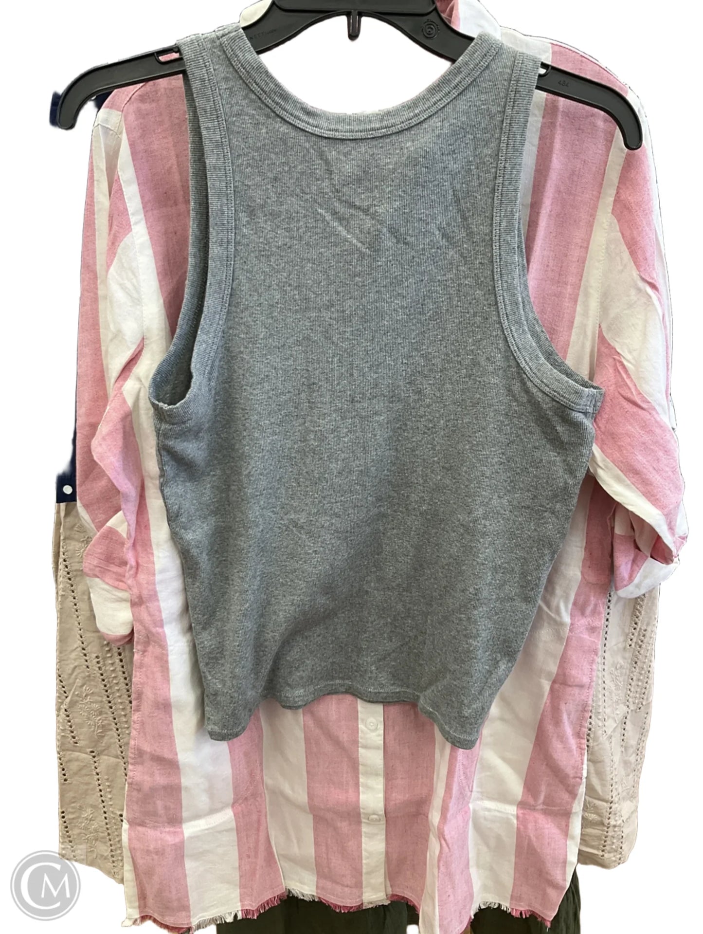 Top Sleeveless By A New Day In Grey, Size: Xl