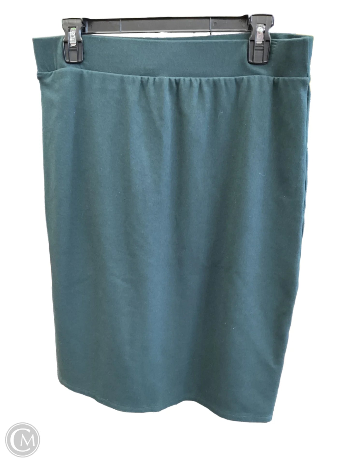 Skirt Midi By Zenana Outfitters In Green, Size: 1x