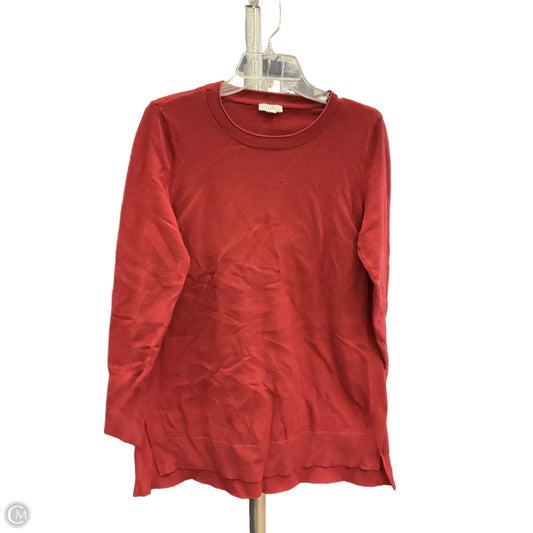 Top Long Sleeve By J. Jill In Red, Size: S