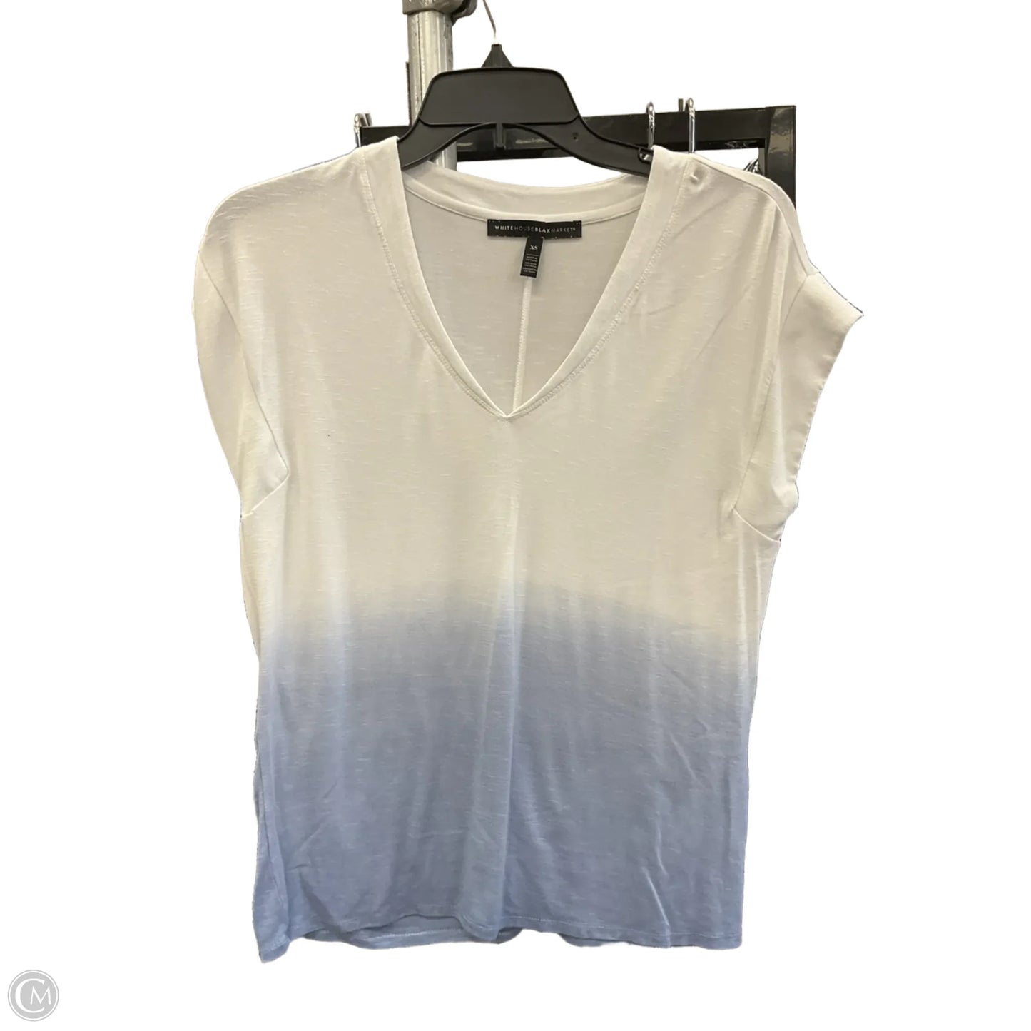 Top Sleeveless By White House Black Market In Blue & White, Size: Xs