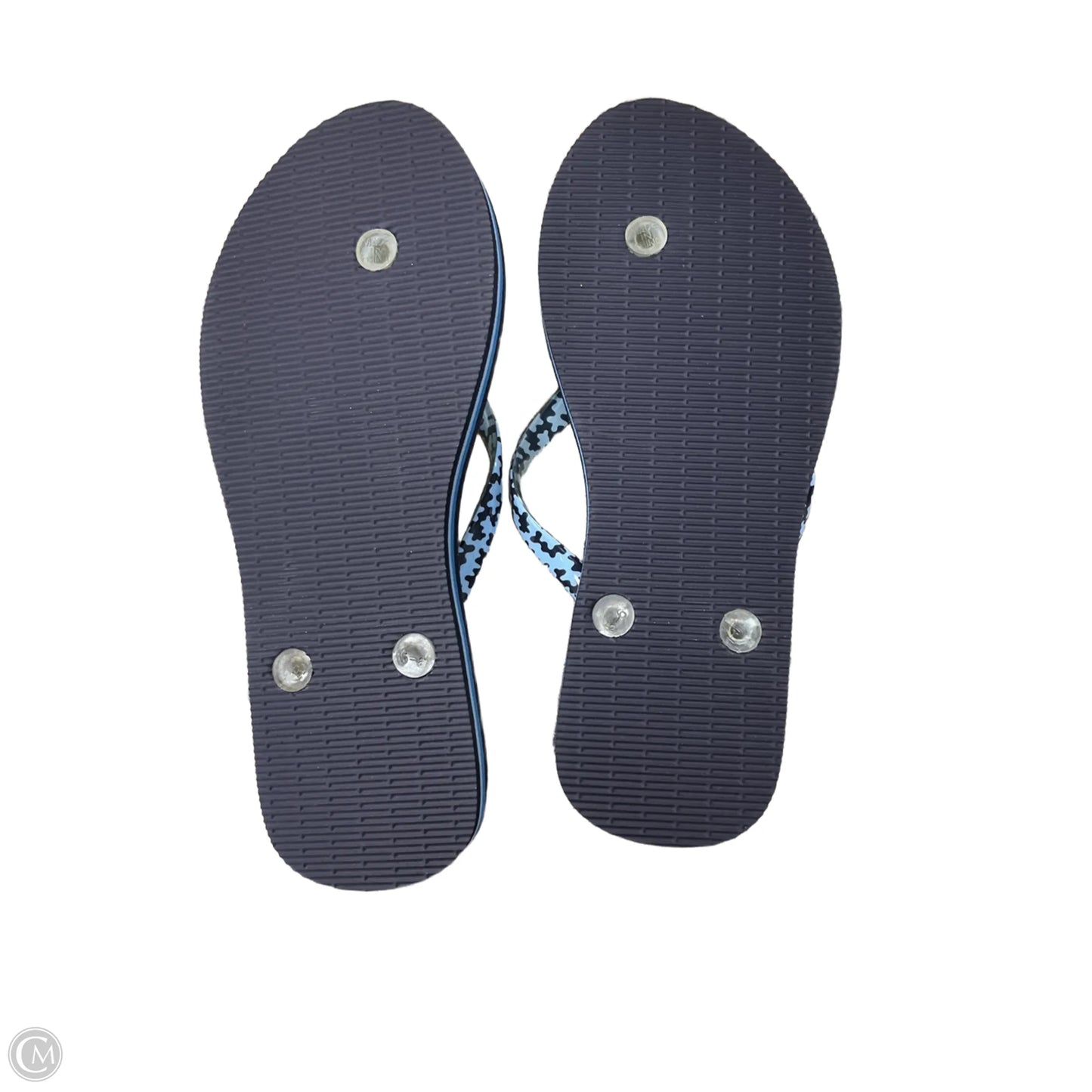 Sandals Flip Flops By Vera Bradley In Blue & White, Size: 6