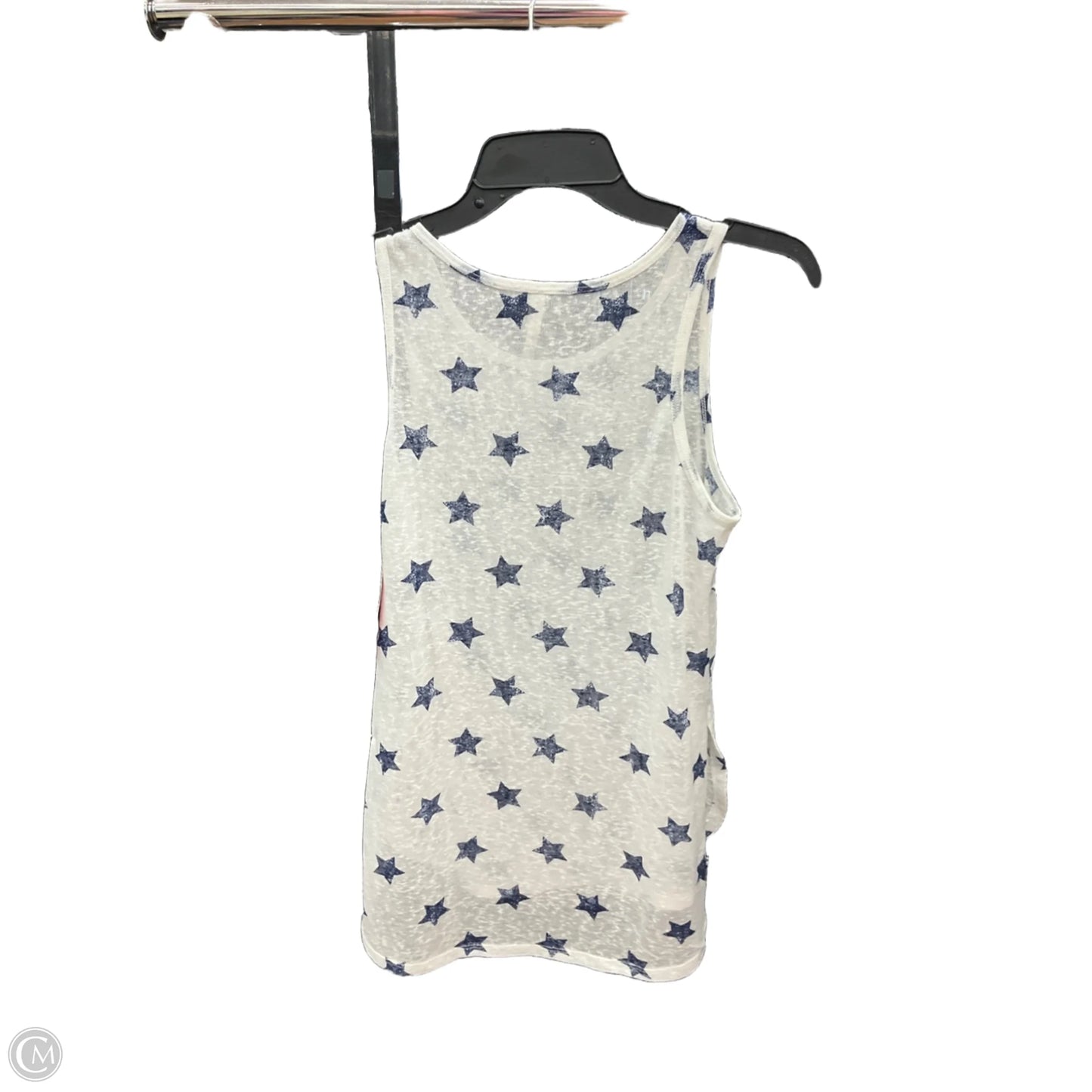 Top Sleeveless By Wallflower In Blue & White, Size: S