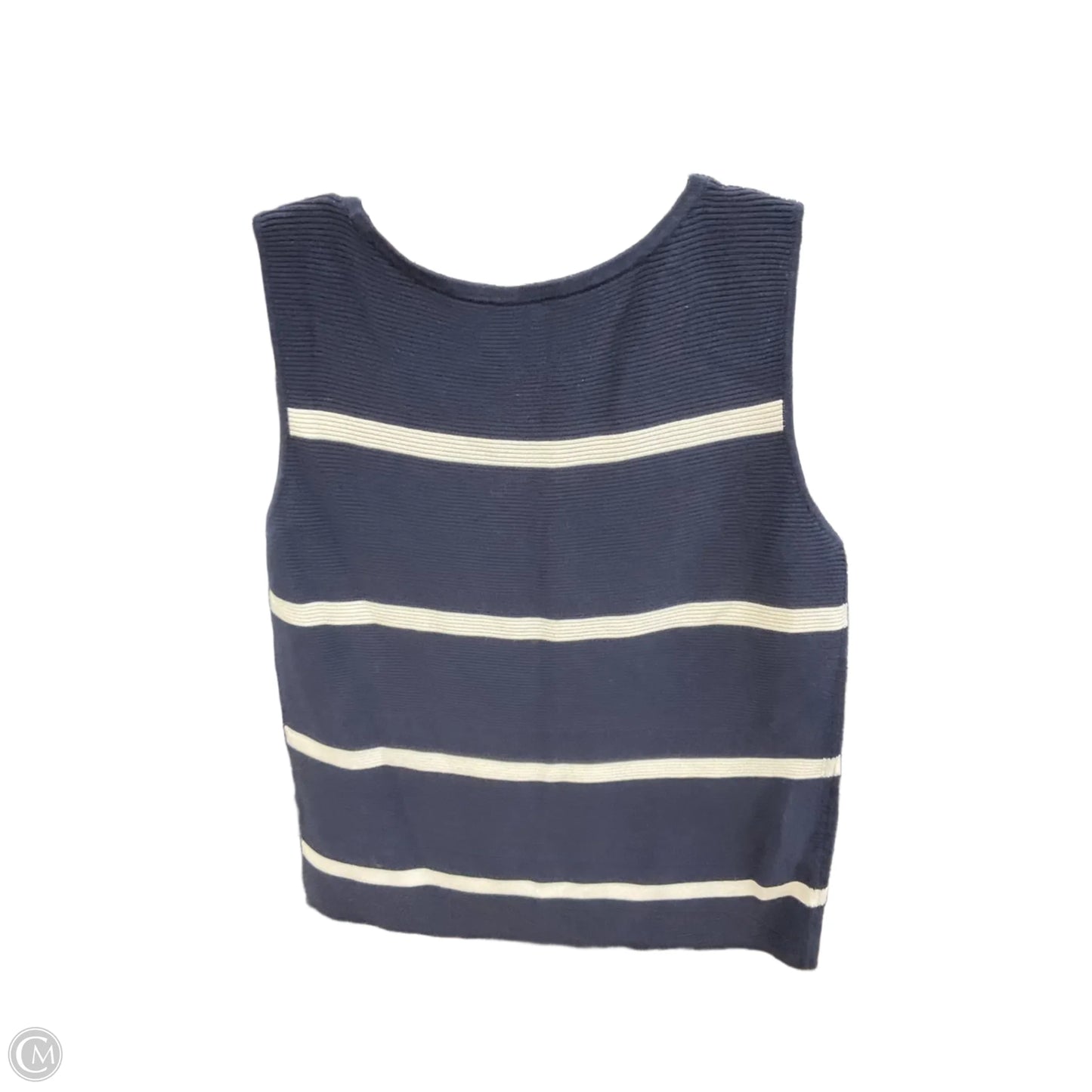 Top Sleeveless By Talbots In Navy, Size: L