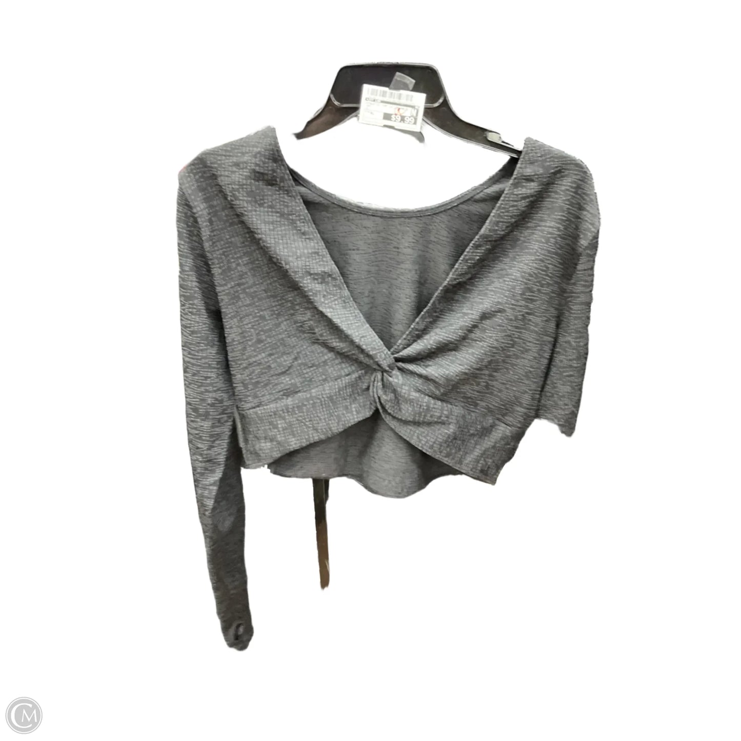 Athletic Top Long Sleeve Crewneck By Joy Lab In Grey, Size: Xl