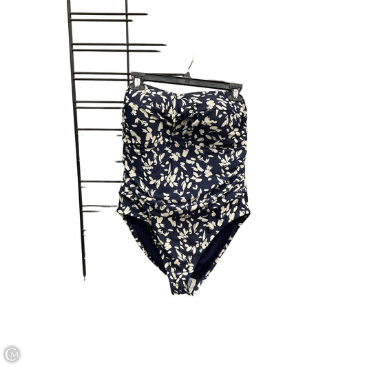 Swimsuit By Clothes Mentor In Navy, Size: 1x