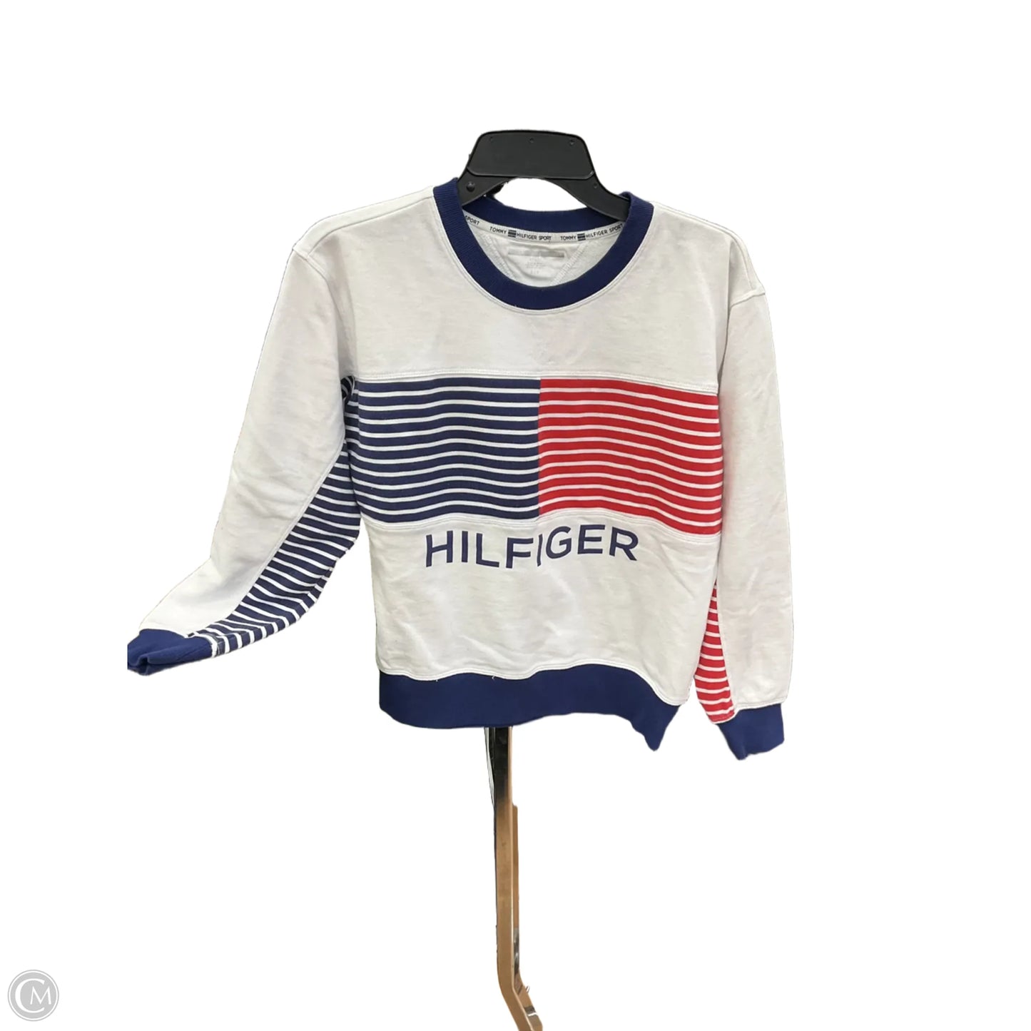 Athletic Top Long Sleeve Crewneck By Tommy Hilfiger In Multi-colored, Size: S