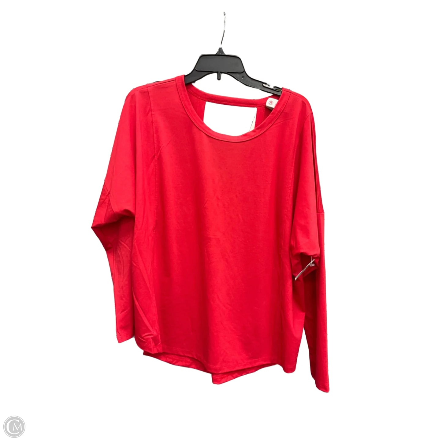 Athletic Top Long Sleeve Crewneck By All In Motion In Red, Size: Xxl