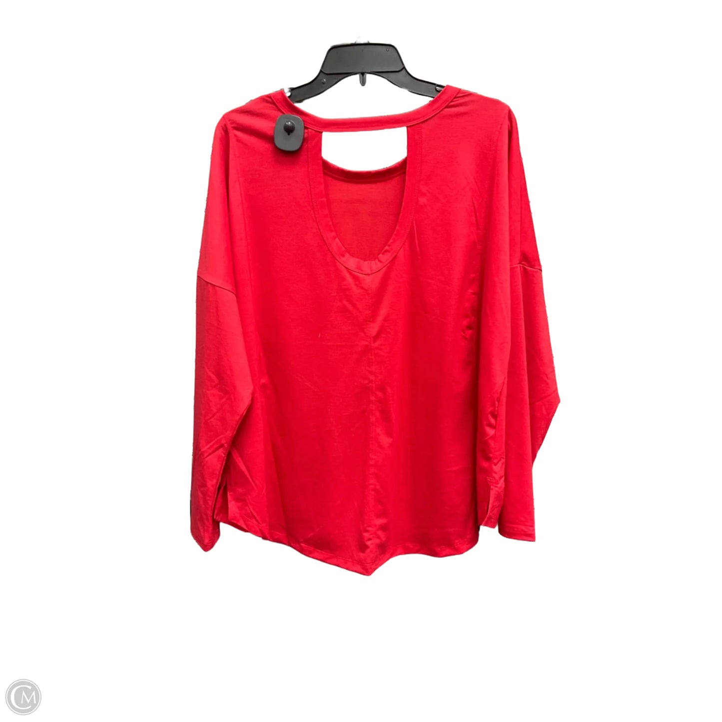 Athletic Top Long Sleeve Crewneck By All In Motion In Red, Size: Xxl