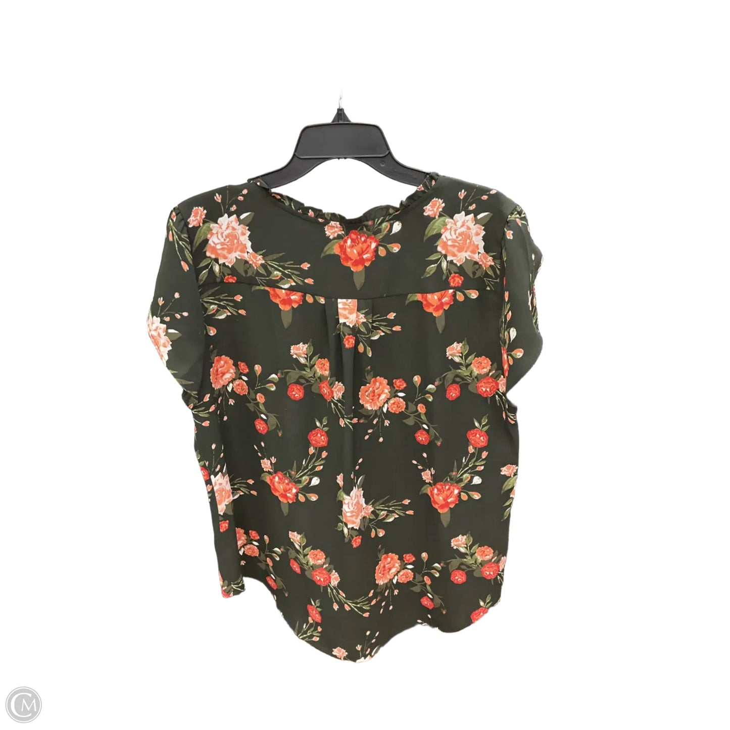 Top Short Sleeve By 41 Hawthorn In Floral Print, Size: Xl