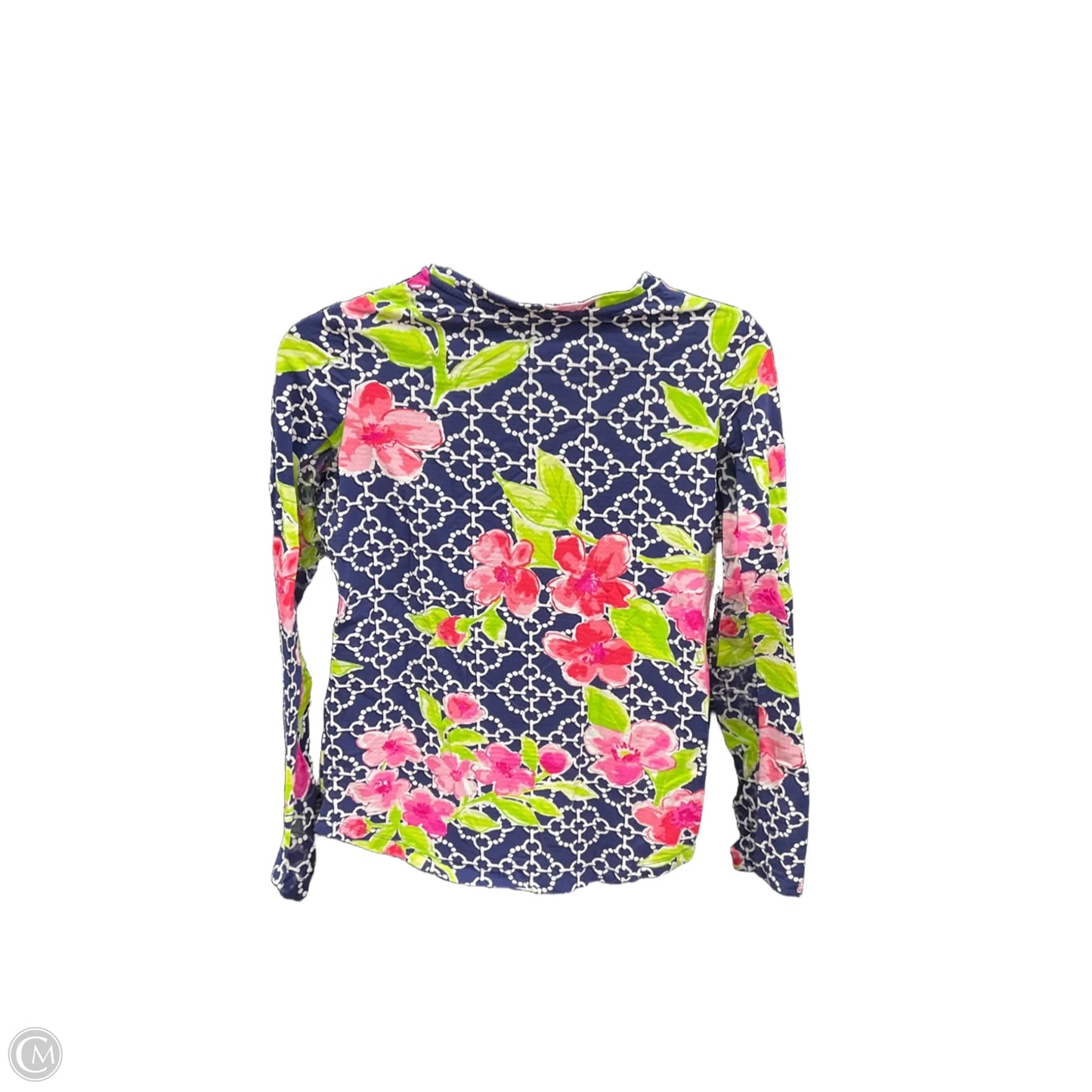 Athletic Top Long Sleeve Crewneck By Cmb In Floral Print, Size: S