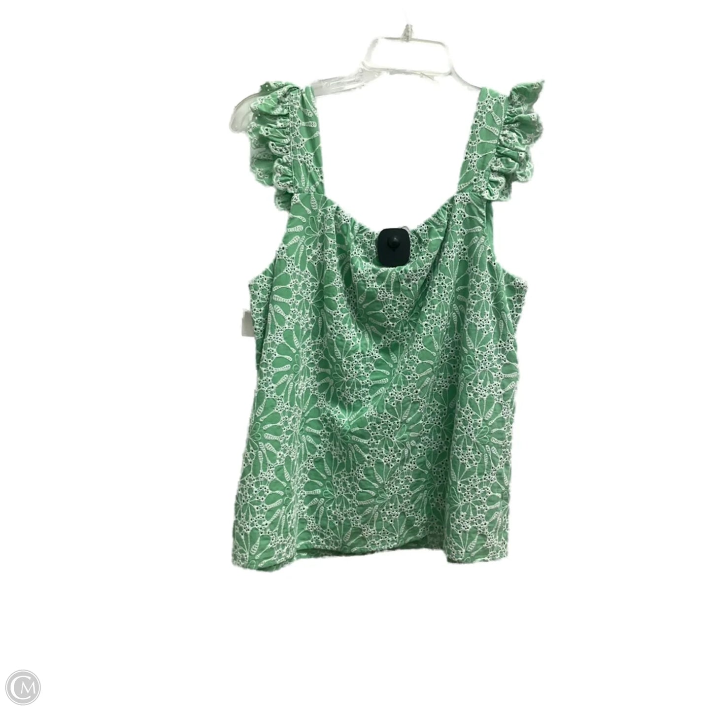 Top Sleeveless By Loft In Green, Size: S