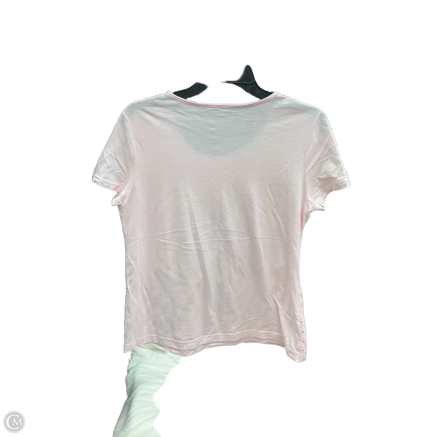 Top Short Sleeve By Croft And Barrow In Pink, Size: M