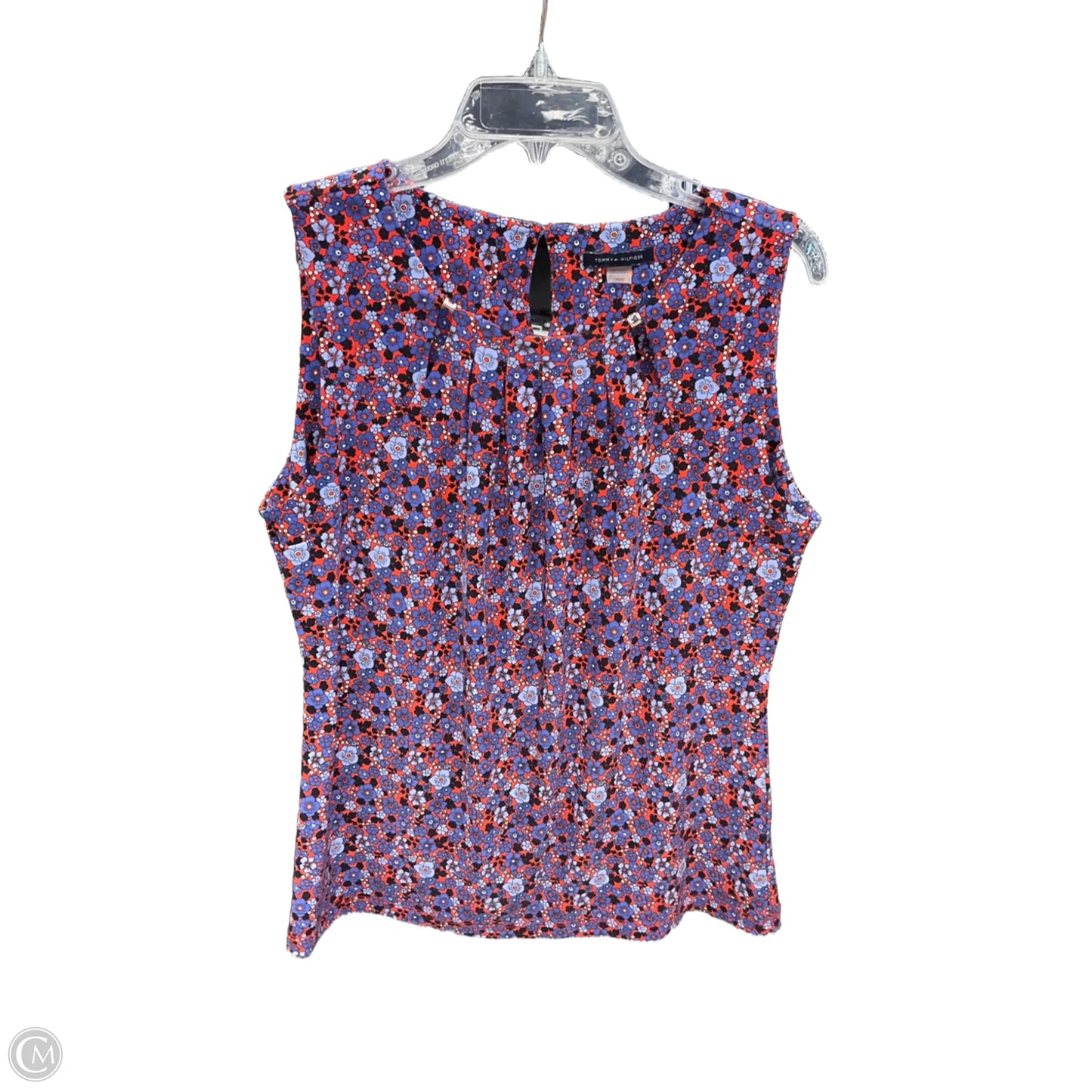 Top Sleeveless By Tommy Hilfiger In Floral Print, Size: L