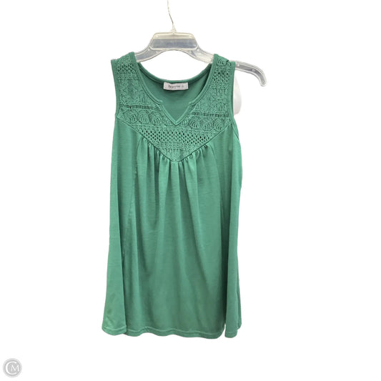 Top Sleeveless By Clothes Mentor In Green, Size: S