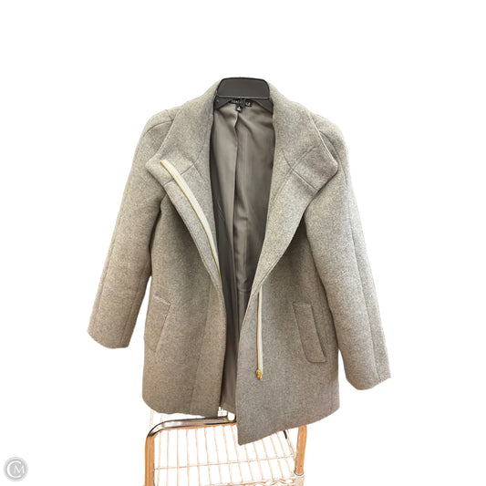 Coat Peacoat By J. Crew In Grey, Size: S