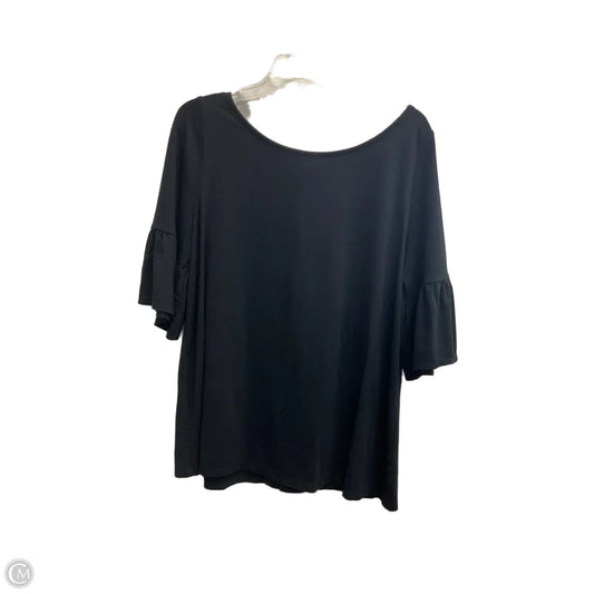 Top Short Sleeve By Lane Bryant In Black, Size: Xl